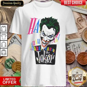 Cute DC Joker Large Brian Bolland Art White 1987 Vintage Shirt