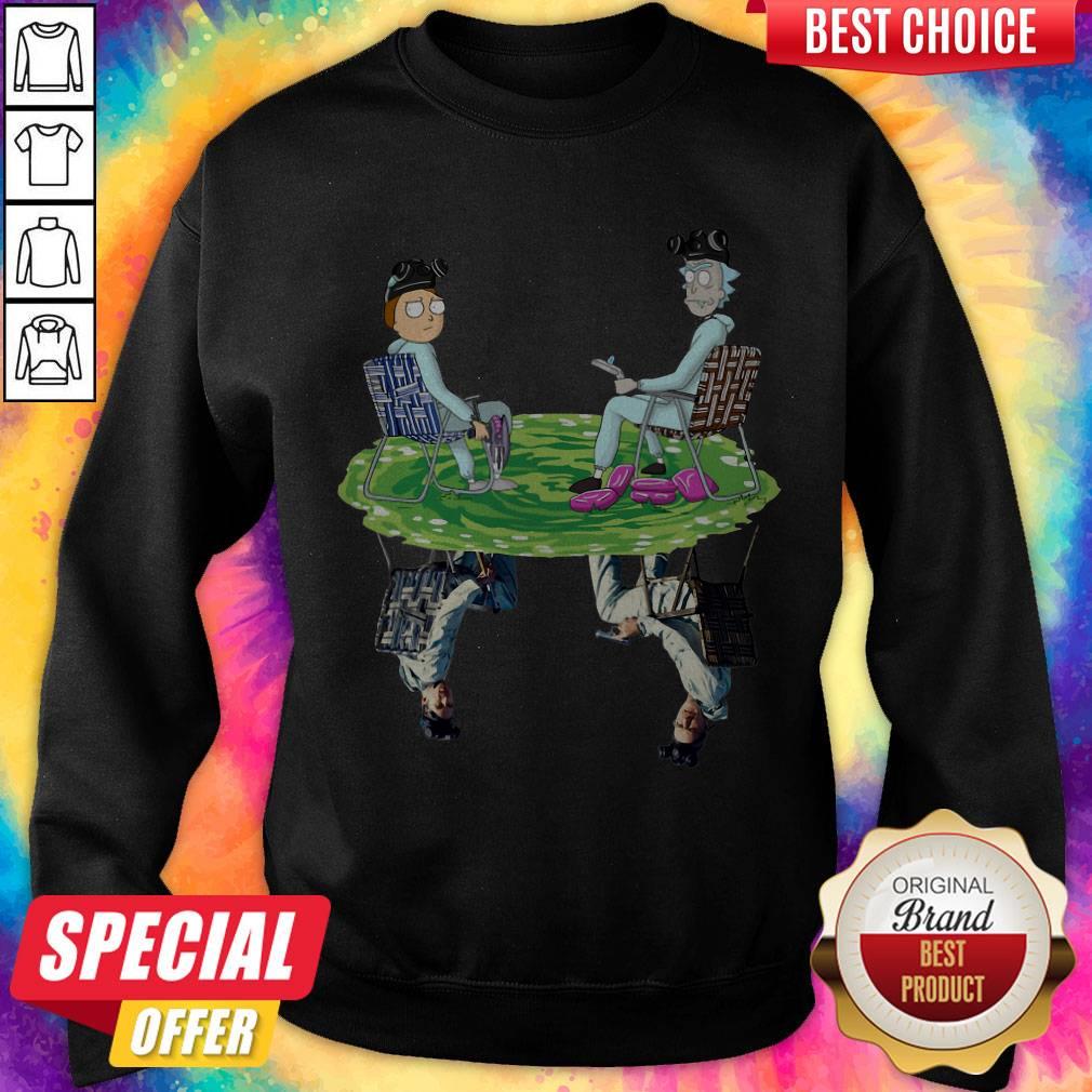 Rick And Morty Water Mirror Reflection Breaking Bad Shirt