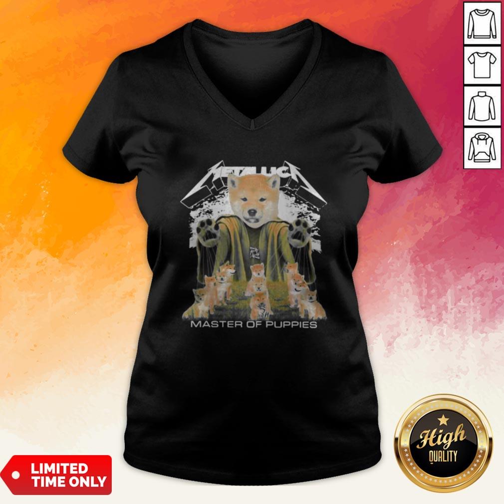 Shiba Inu Metallica Master Of Puppies Shirt