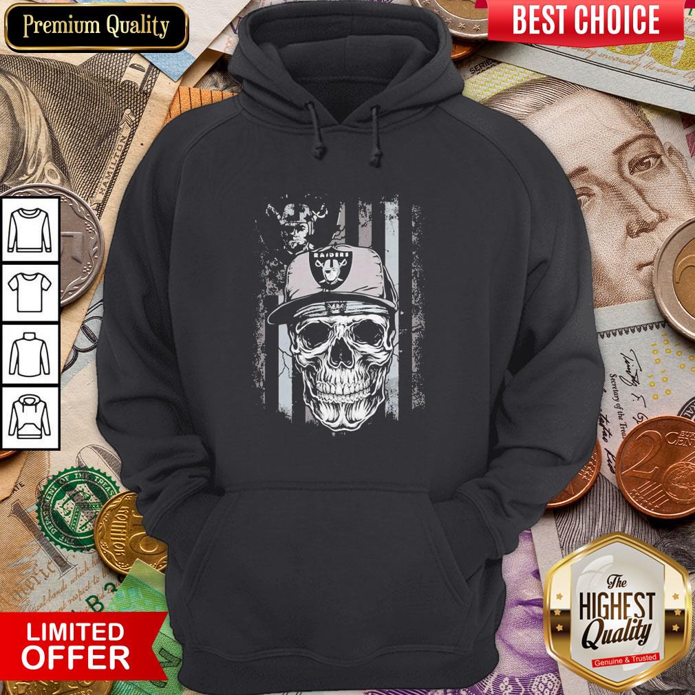 Skull Oklahoma Raiders American Flag Shirt