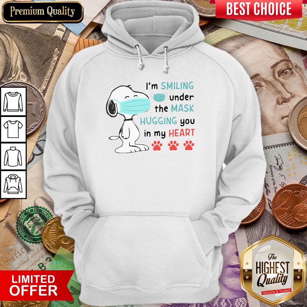 Snoopy I’m Smiling Under The Mask Hugging You In My Heart Shirt