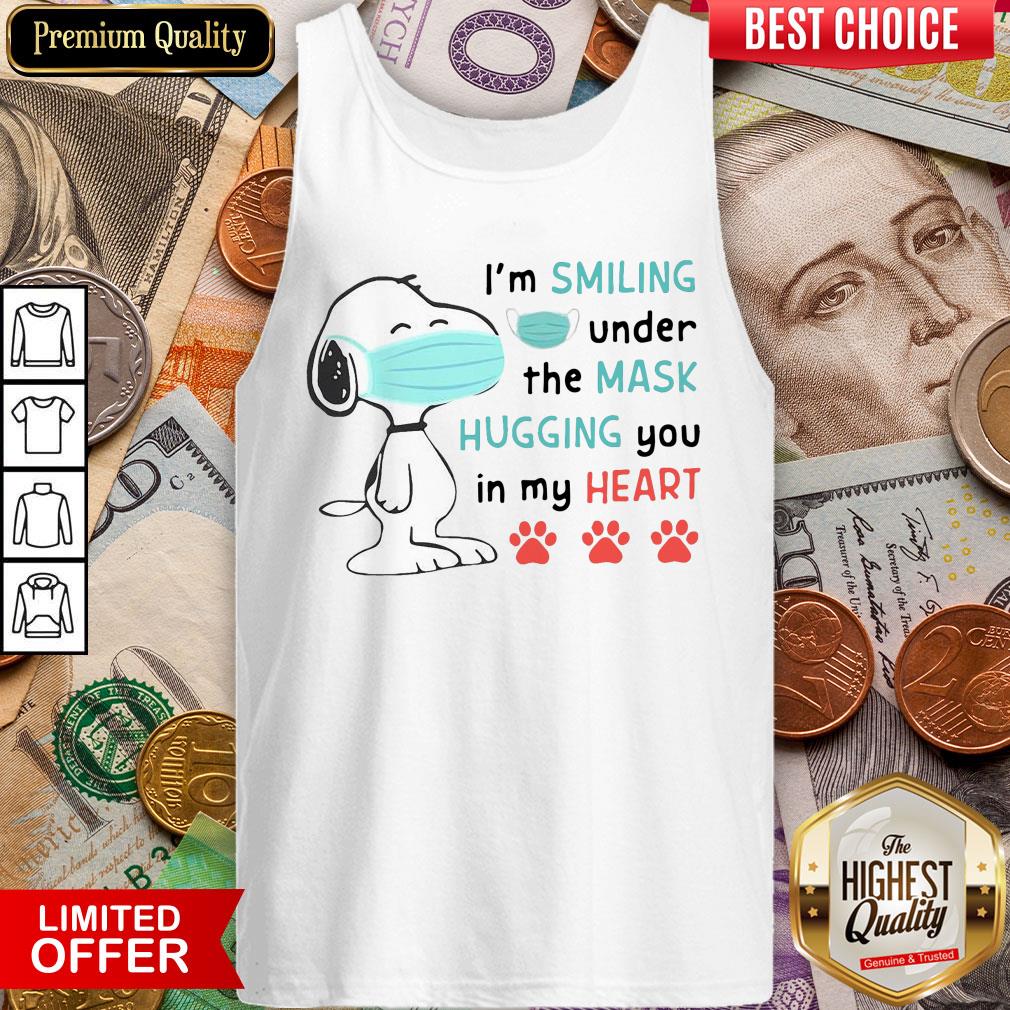 Snoopy I’m Smiling Under The Mask Hugging You In My Heart Shirt