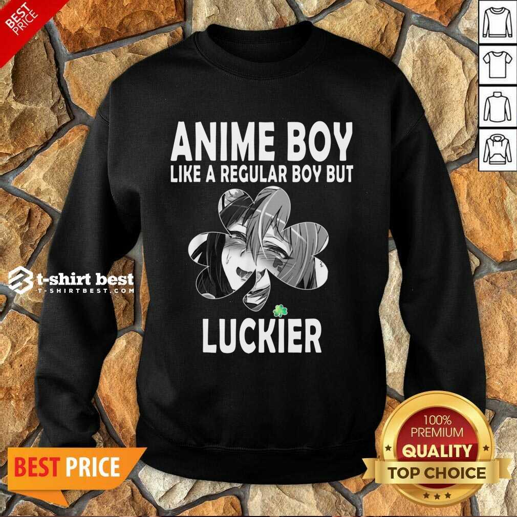 St Patricks Day Anime Boy 7 Shamrock Aesthetic Shirt