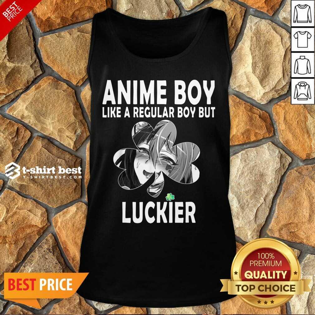St Patricks Day Anime Boy 7 Shamrock Aesthetic Shirt