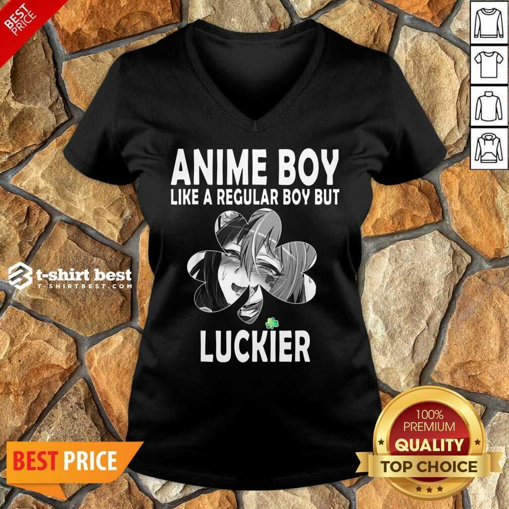 St Patricks Day Anime Boy 7 Shamrock Aesthetic Shirt