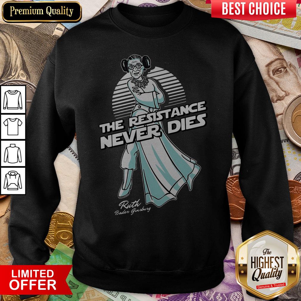 Star War The Resistance Never Dies Ruth Bader Ginsburg Shirt
