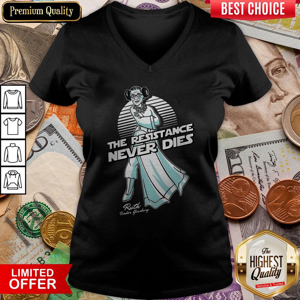 Star War The Resistance Never Dies Ruth Bader Ginsburg Shirt