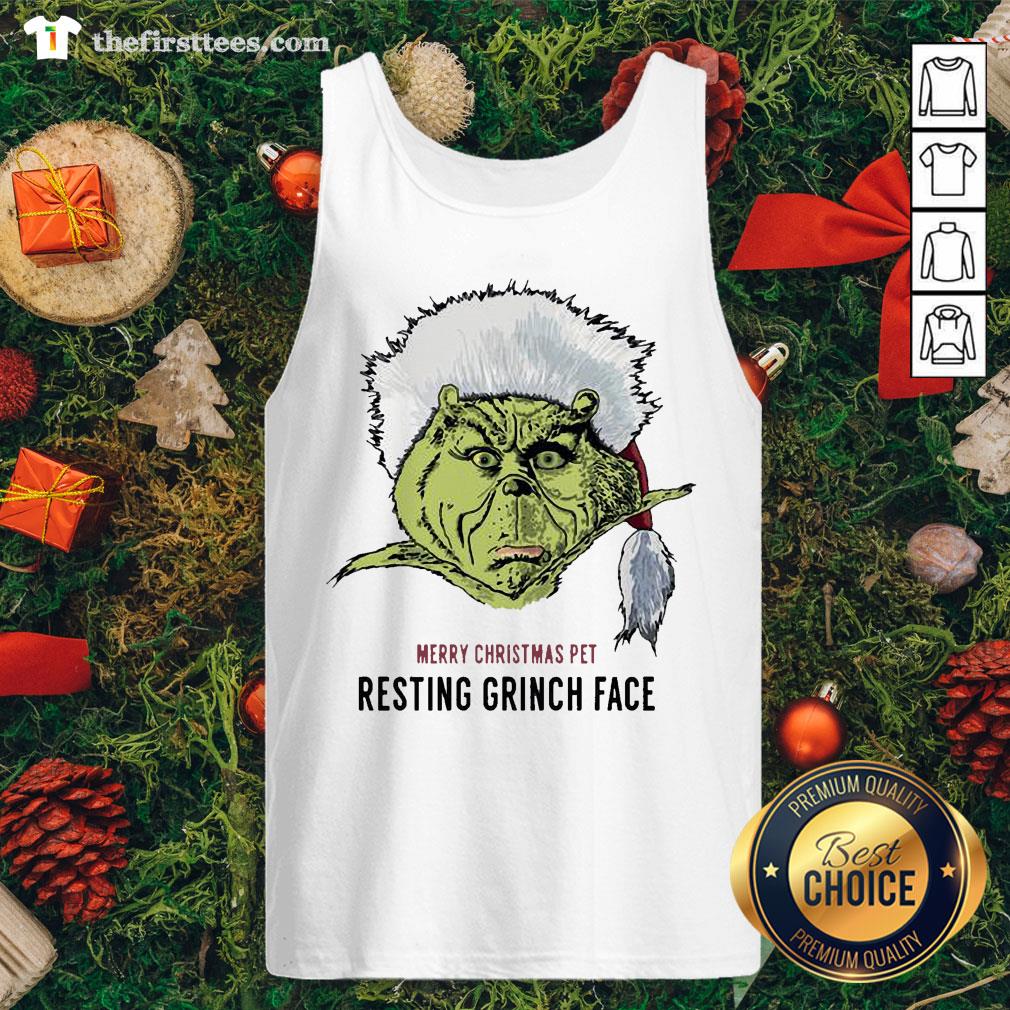 Funny Merry Christmas Pet Resting Grinch Face Shirt