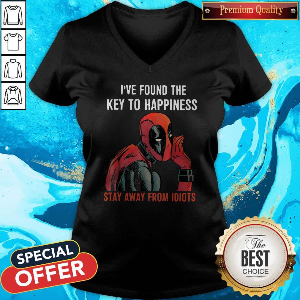 Top Deadpool I’ve Found The Key To Happiness Stay Away From Idiots Shirt