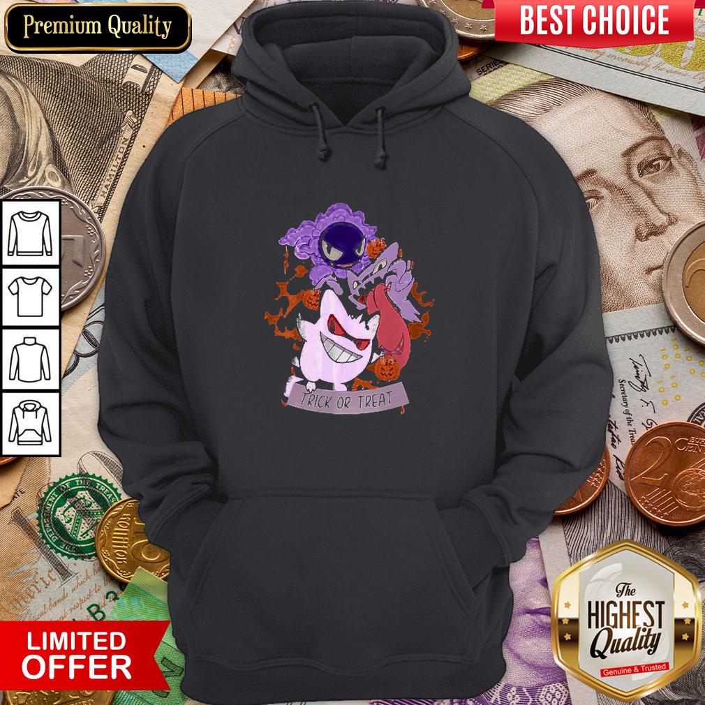 Trick Or Treat Gastly Haunter Gengar Pokemon Halloween Shirt