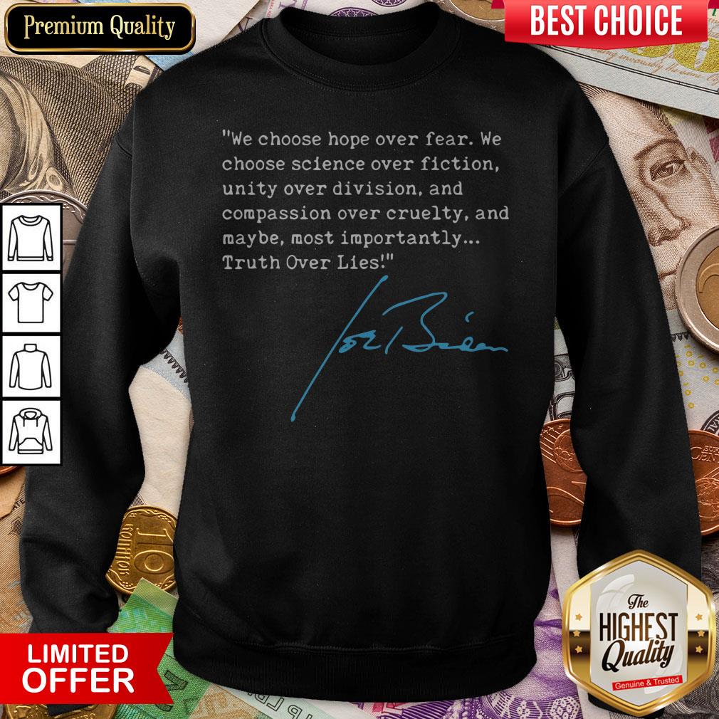 Truth Over Lies Joe Biden 2020 T-Shirt