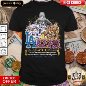Top Kobe Bryant Los Angeles Lakers Dodgers 2020 Nba Finals Champions All For One – One For All Shirt