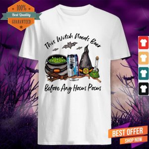 Official Samuel Adams Releases Sam 76 Can This Witch Needs Beer Before Any Hocus Pocus Shirt