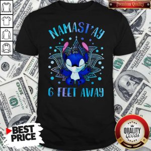 Disney Stitch Mask Namastay 6 Feet Away Shirt