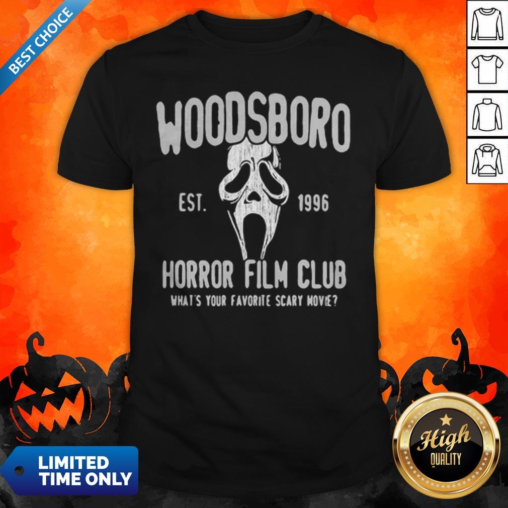 Woodsboro Est 1996 Horror Film Club Halloween Shirt