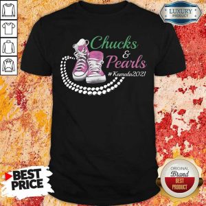 Seething Kamala Harris Chucks And Pearls 1908 Shirt