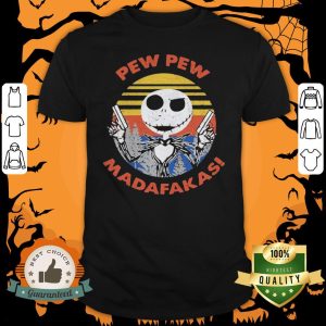 Halloween Jack Skellington Pew Pew Madafakas Vintage Retro Shirt