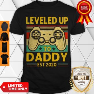 Official Leveled Up To Daddy Est 2020 Vintage Shirt