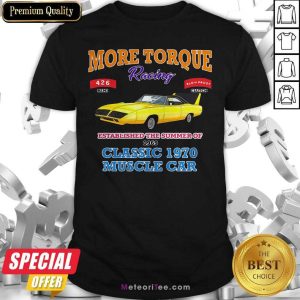 Hot Classic Muscle Car Torque Garage Hot Rod Shirt