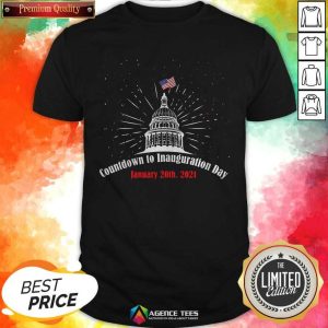 Official Countdown To Inauguration Day January 20th 2021 American Flag White House Shirt