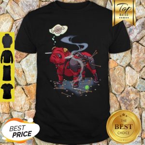 Nice Pitbull Deadpool Target Dog Bone Shirt