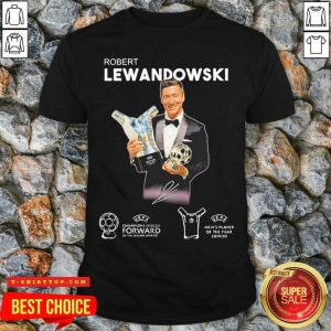 Robert Lewandowski Golden Ball UEFA Champions 2019 2020 Signature Shirt