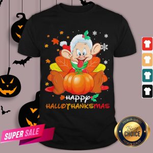 Dwarfs Sleepy Pumpkin Happy Hallothanksmas Shirt
