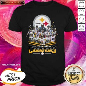 Nice Pittsburgh Steelers 2020 AFC North Division Champion Signatures Shirt