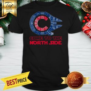 Official Come To The North Side Star Wars Millennium Falcon Chicago CUBS Shirt