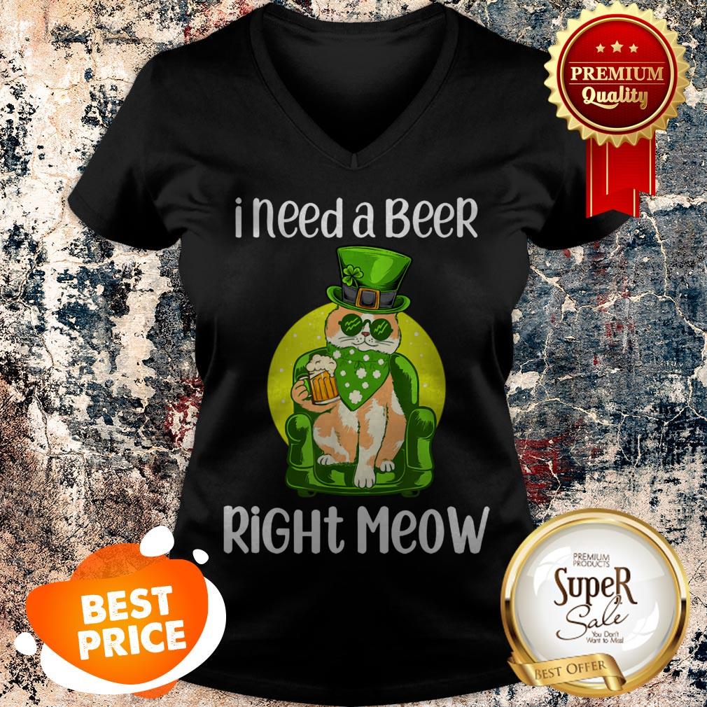 Nice Irish Beer Cat Funny St Patricks Day Drinking Cat Lover T-shirt
