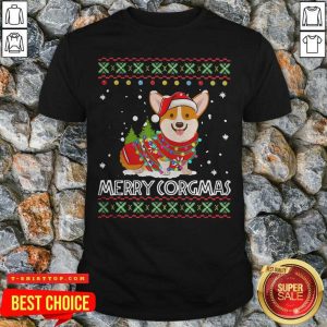 Official Corgi Dog Merry Corgmas Santa Corgi Ugly Christmas Shirt