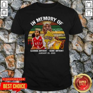 Official In Memory Of Gianna Bryant And Kobe Bryant January 26 2020 Signature Vintage Retro Shirt