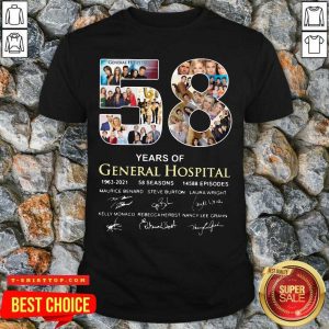 Premium 58 Years Of General Hospital 1963 2021 58 Seasons 14588 Episodes Signatures Shirt