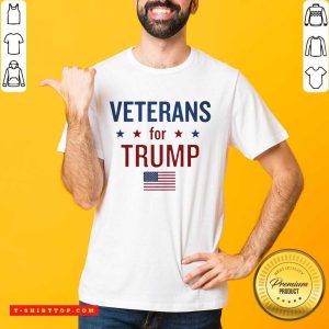 Veterans For Trump American Flag Shirt