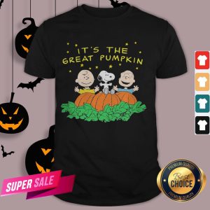 Peanuts Halloween It’s The Great Pumpkin Men’s Black Shirt