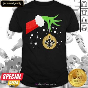 Top The Grinch Christmas Decoration New Orleans Saints NFL Shirt