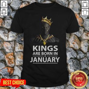Rip Black Panther Kings Are Born In January T-Shirt