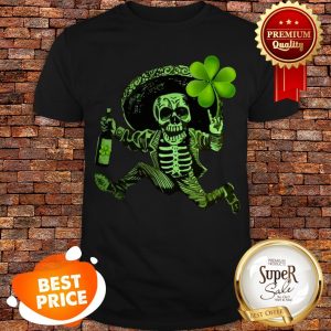 Skull Skeleton With Shamrock St. Patrick’s Day Shirt
