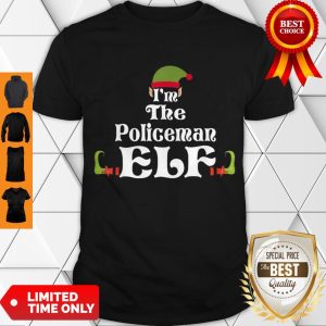 Funny Policeman. Elf Family Group Elf Xmas T-Shirt Shirt