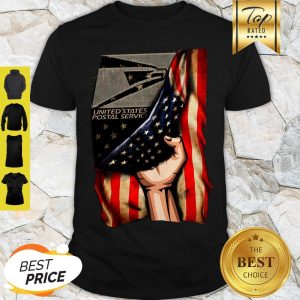 Premium United States Postal Service Logo American Flag Shirt