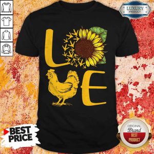 Awesome Love Sunflower Chicken Tee Shirt
