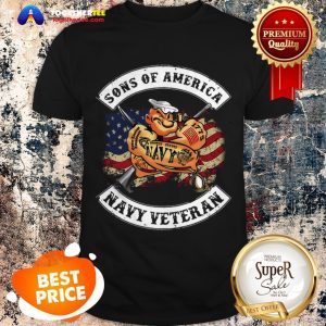 Popeye Sailor Man Son Of American Flag Navy Veteran Shirt