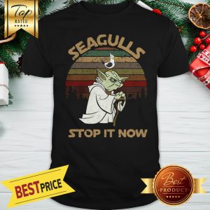 Official Vintage Star Wars Yoda And Seagulls Stop It Now Shirt