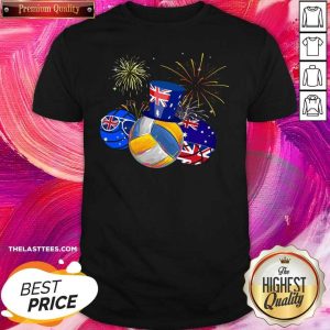 Great Volleyball Australia Flag Happy Day Shirt