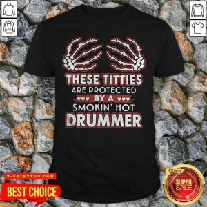 These Titties Are Protected By A Smokin’ Hot Drummer Shirt
