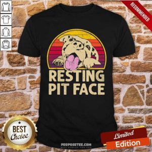 Pitbull Resting Pit Face Shirt