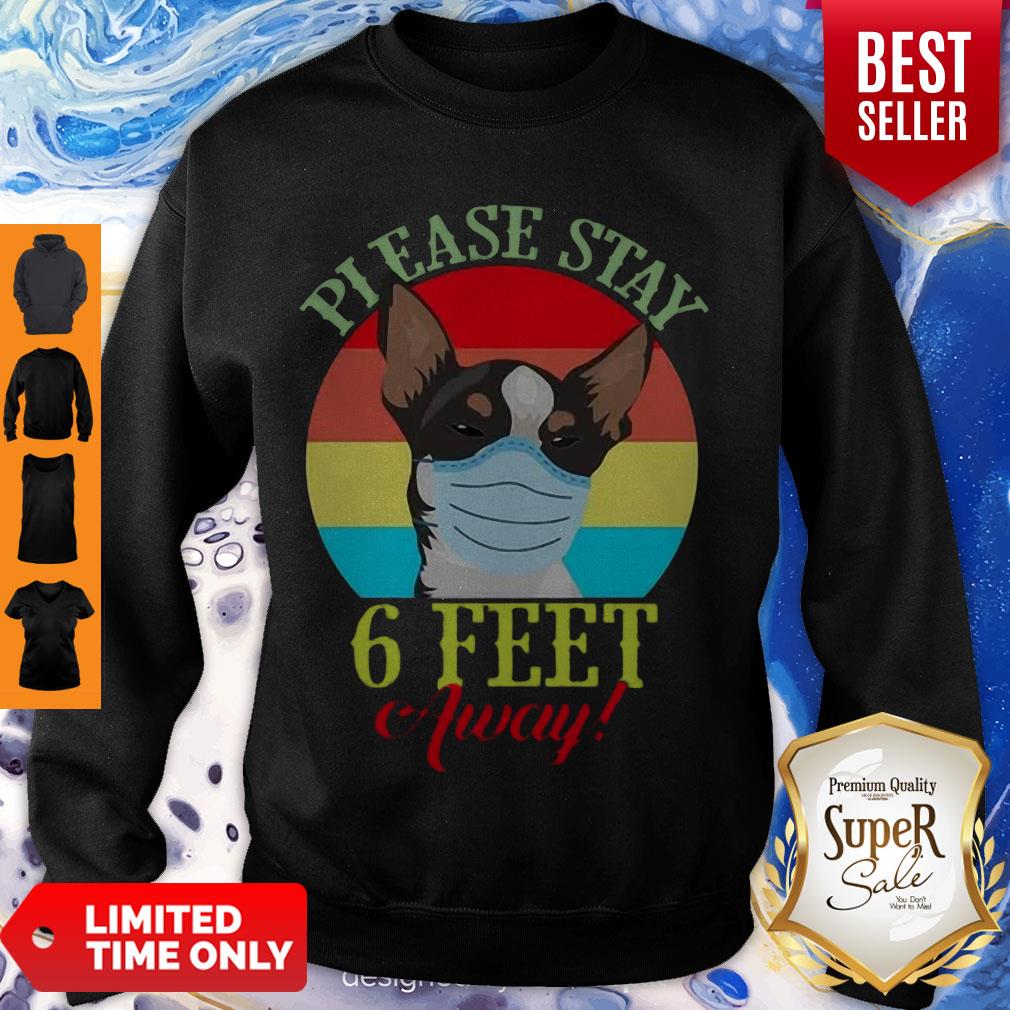 Good Chihuahua Please Stay 6 Feet Away Vintage Coronavirus Shirt