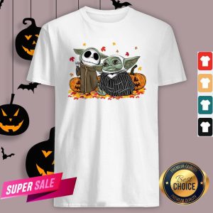 Official Baby Yoda And Baby Jack Skellington Pumpkin Halloween Shirt