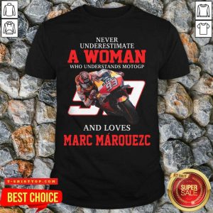 Never Underestimate A Woman Who Understand Motogp And Love Marc Marquez Shirt