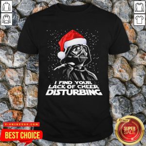 Funny Darth Vader Santa Hat I Find Your Lack Of Cheer Disturbing Christmas Shirt